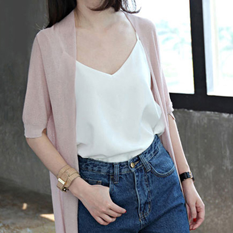 2022夏季无袖v领宽松雪纺打底衫 离题服饰背心吊带