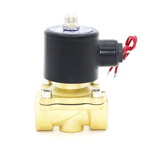 批欣盛常闭冷热水6分电磁阀2W-200-20通电开补水回水电磁阀AC220V - 图2