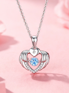 足银999锁骨项链520送女友