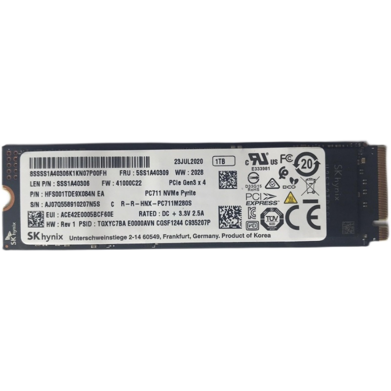 Pc711 1t 海力士 固态硬盘 nvme pcie m.2 笔记本电脑 拆机盘 ssd - 图0