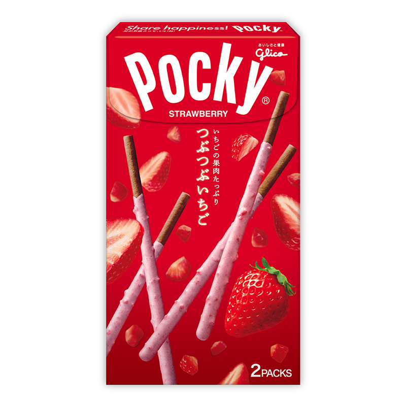 6盒包邮现货日本格力高百奇Pocky饼干棒新款草莓果肉巧克力盒装 - 图3