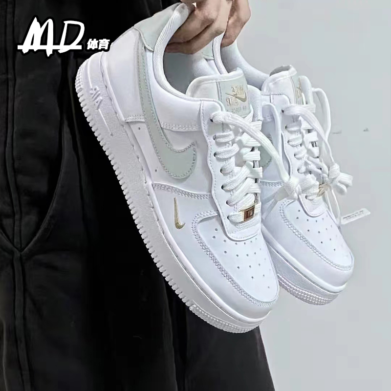 耐克NIKE Air Force1AF1空军一号迷你钩绿豆灰低帮板鞋CZ0270-106 - 图2