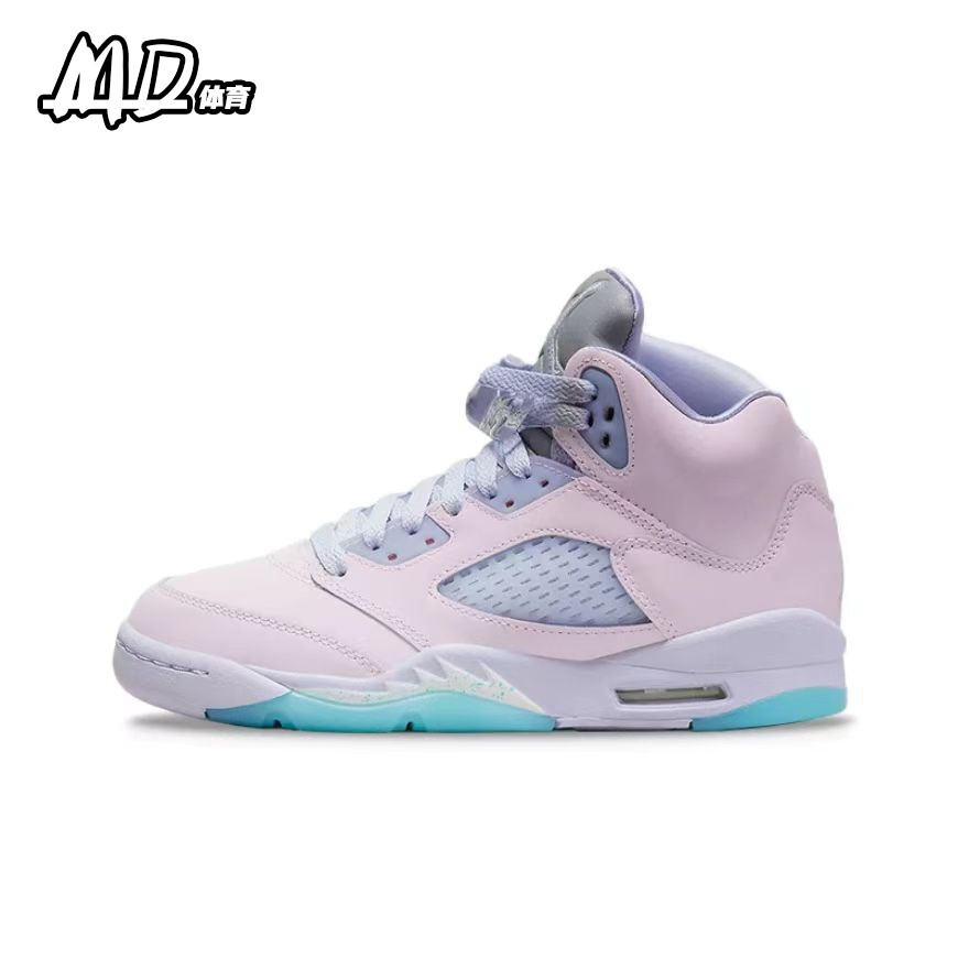 耐克 Nike Air Jordan 5 AJ5 抹茶樱花男女高帮篮球鞋 DC7501-300 - 图3