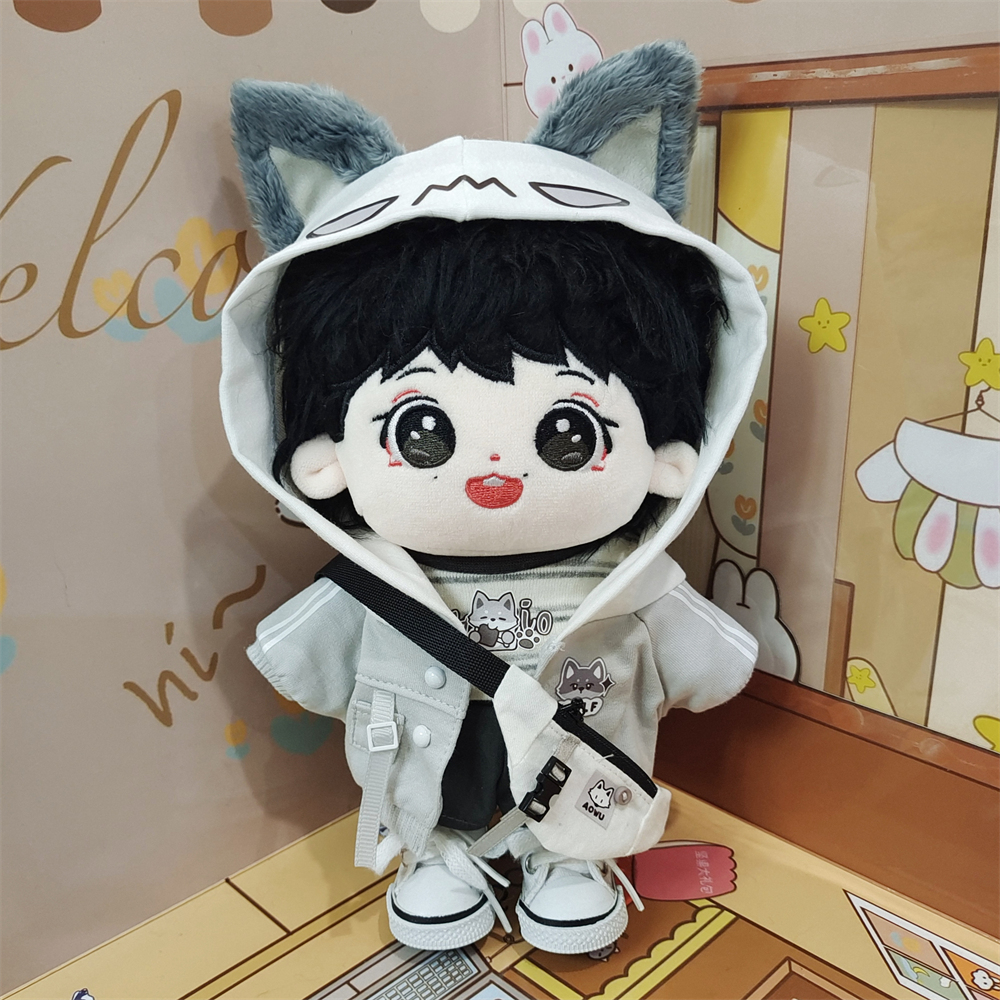 20cm樊振东棉花娃娃毛绒骨架人形玩偶原创明星公仔节日礼品现货 - 图1