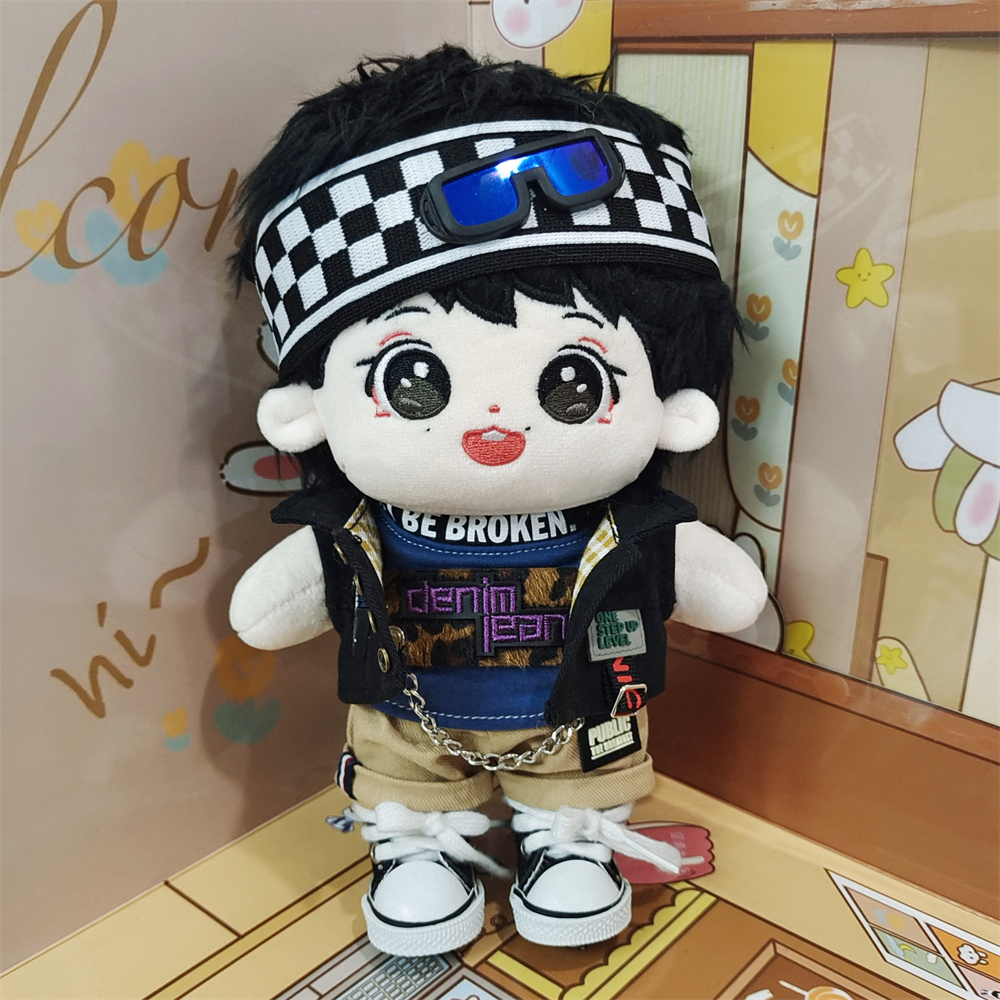 20cm樊振东棉花娃娃毛绒骨架人形玩偶原创明星公仔节日礼品现货 - 图3