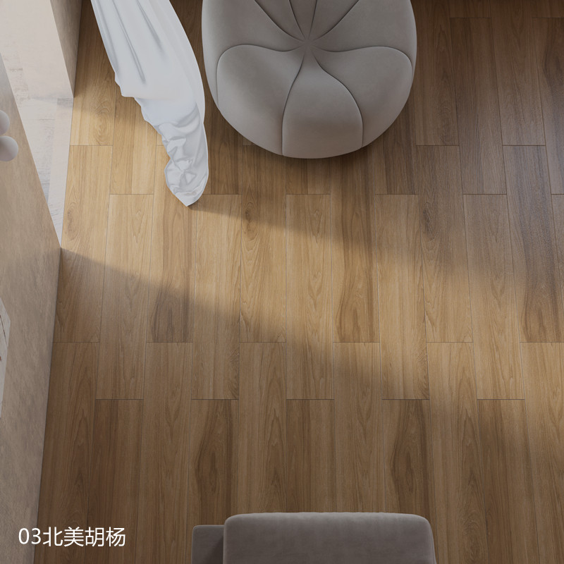 简约田园仿实木瓷砖通体直边木纹砖仿古砖卧室防滑地板砖200x1000_虎窝淘