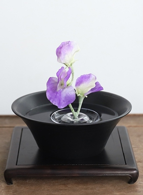 透明悬浮日式简约插花固定器