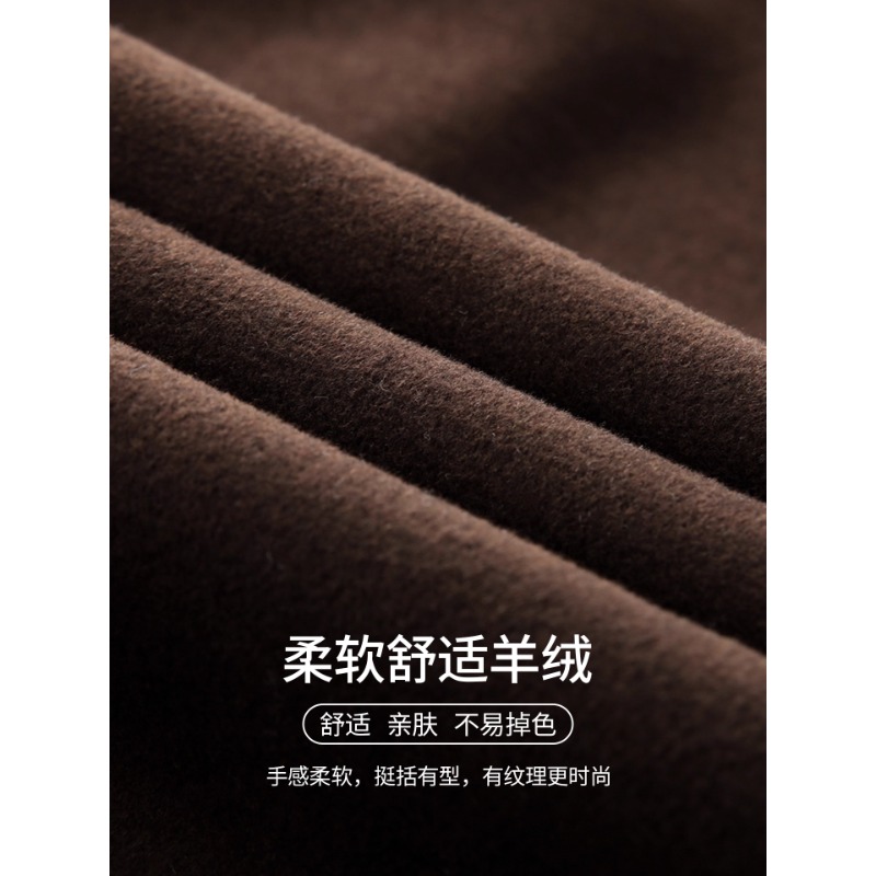 百搭通勤毛呢半身裙女2025新款秋冬中长款直筒裙遮胯显瘦大码裙子 - 图2