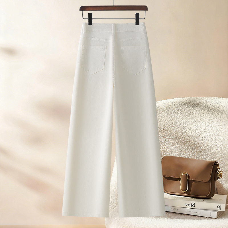 红色复古阔腿牛仔裤女2026新款春季美式高腰显瘦宽小个子直筒裤子,淘宝优惠券,粉丝福利购,淘宝优惠卷