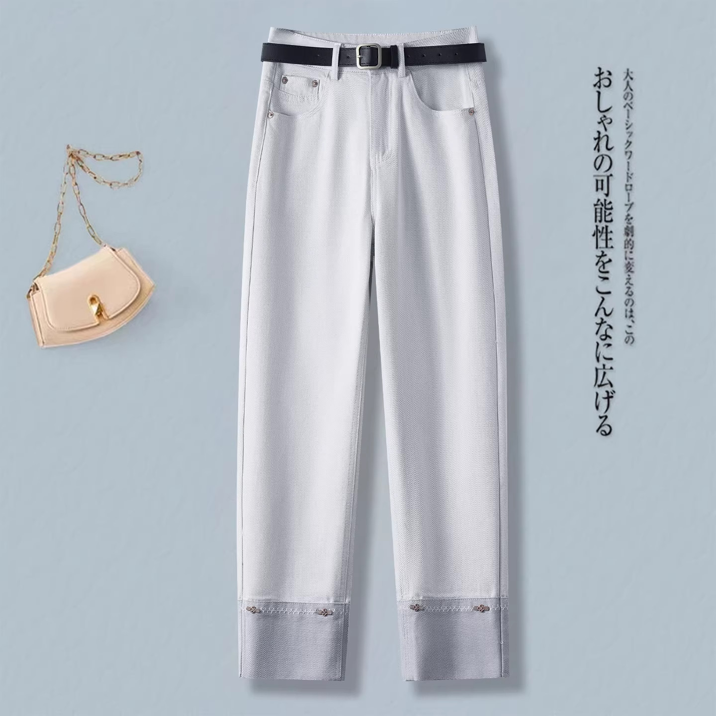 深蓝色窄版直筒牛仔裤女秋冬季2025新款高腰显瘦小个子加绒烟管裤,淘宝优惠券,粉丝福利购,淘宝优惠卷