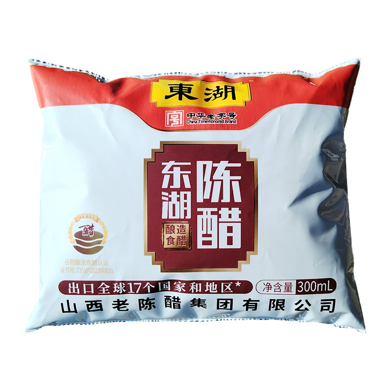 整箱包邮东湖陈醋300ml*42袋装山西陈醋粮食酿造食醋商用家用调味 - 图0