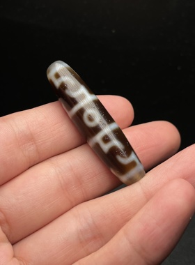 高油高润藏传天珠吊坠臻藏精品莲师三眼天珠莲师法器天珠台工天珠