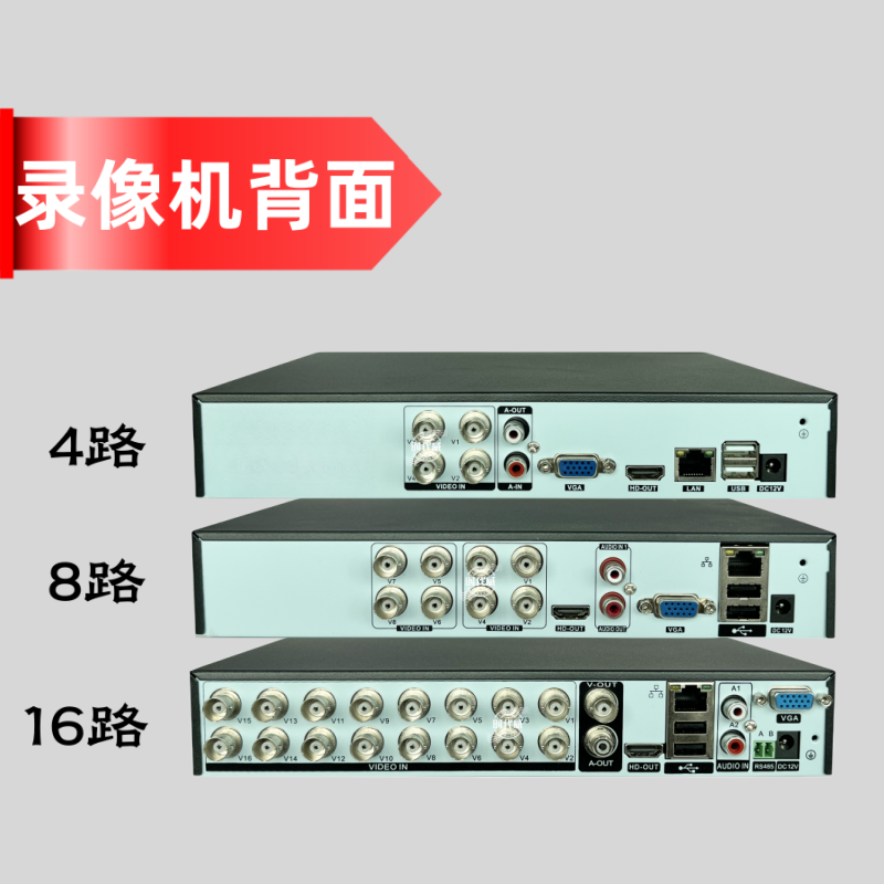 雄迈AHD1080N模拟同轴硬盘录像机家用老式摄像头监控眼主机XMEYE