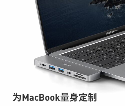 Anker Type-C扩展坞MacBook拓展坞7合2雷电3 HDMI转换器4K转接头 - 图0