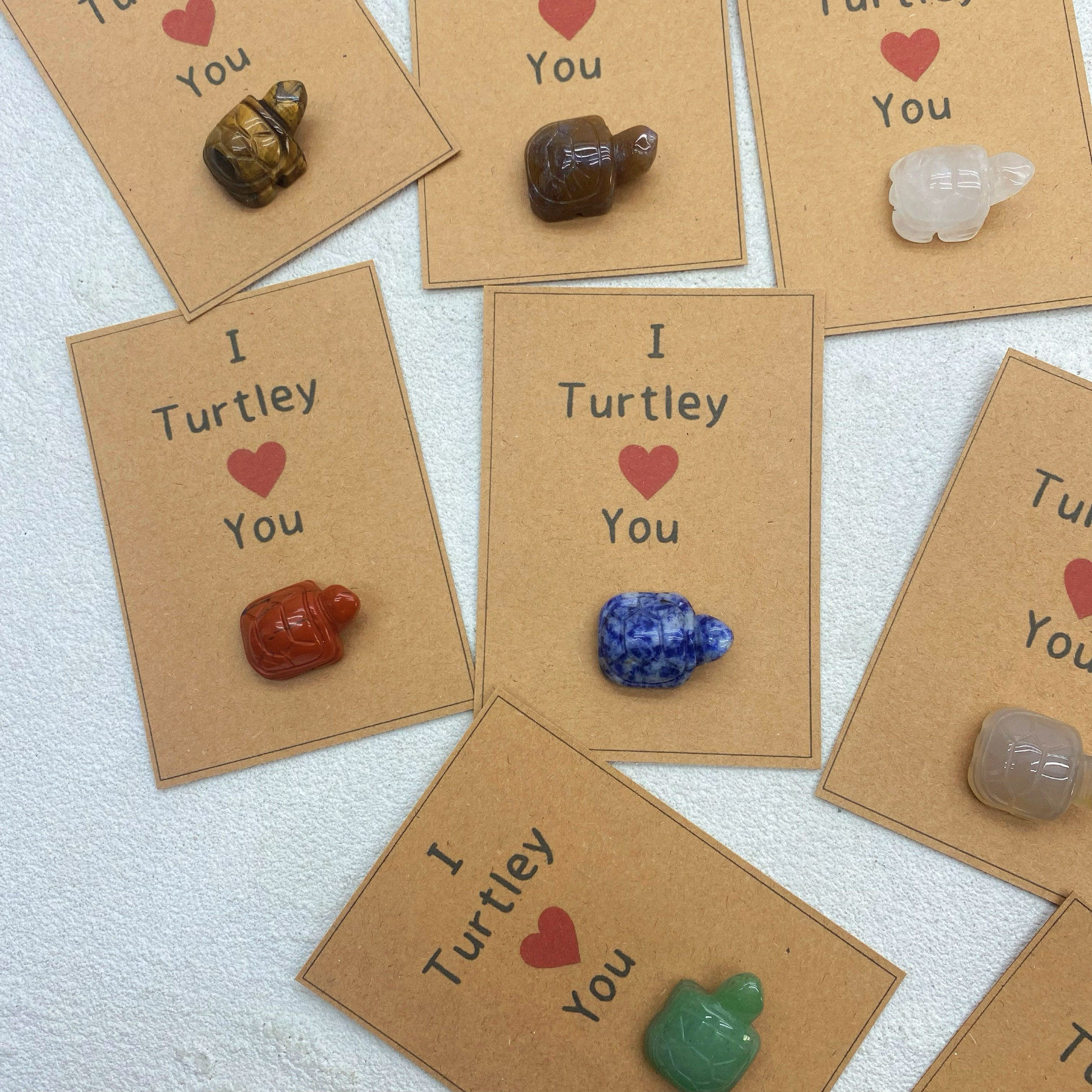 天然水晶原石雕刻小乌龟卡片套装家居装饰品桌面摆件生日礼物,淘宝优惠券,粉丝福利购,淘宝优惠卷