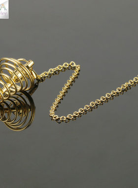 包邮旋转镂空金属灵摆包邮链子灵气聚集螺旋仿古铜欧美冥想挂坠