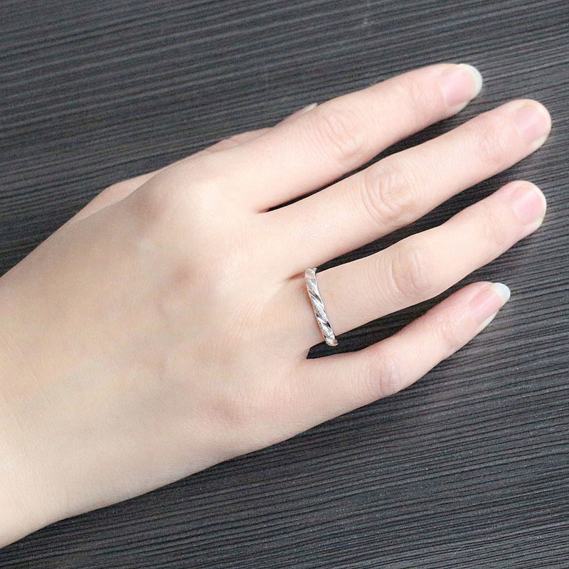Frosted simple ring free engraving couple fashion