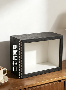 抽拉式中空立体相框5/7.5cm摆台手办盲盒干花植物贝壳标本收纳框