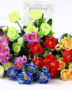 雏菊仿真塑料玫瑰客厅绿植假花