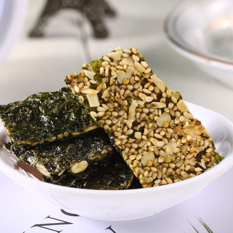 日本良一料饴记坚果芝麻袋装脆海苔 良一海苔系列