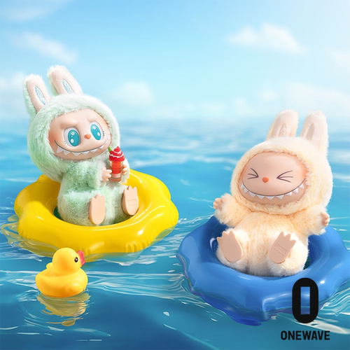 泡泡玛特labubu坐坐派对拉布布搪胶毛绒公仔官方正品挂件POPMART - 图0