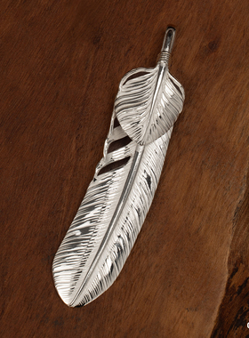 现货在途上银羽毛菊地建吊坠项链