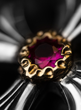 BillWallLeather宝石十字架吊坠