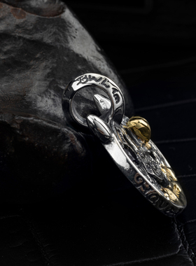 BWL18k金爱心配件双角笑脸吊坠