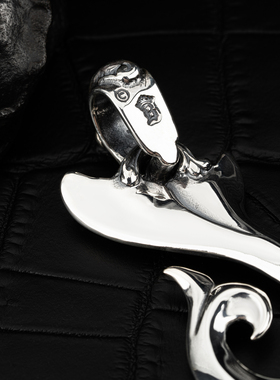 BWL海浪环双鱼尾吊坠纯银项链