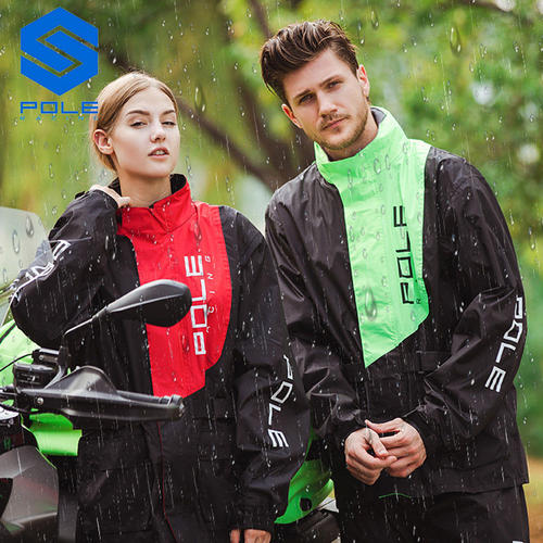 POLE摩托车骑行男款机车雨衣雨裤分体套装摩旅防雨服装备女防暴雨 - 图0