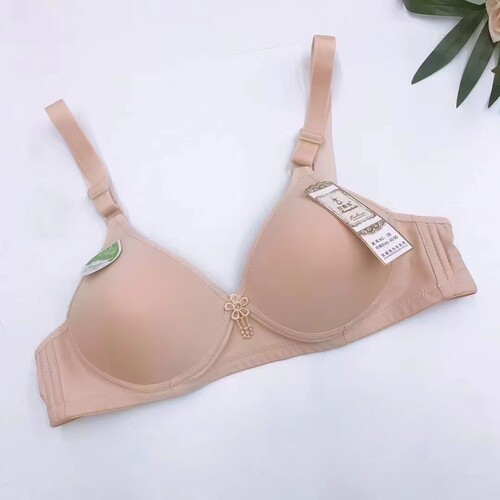 无钢圈文胸女传统型两排扣aa杯小罩杯妈妈85a内衣小码老式胸罩 - 图2