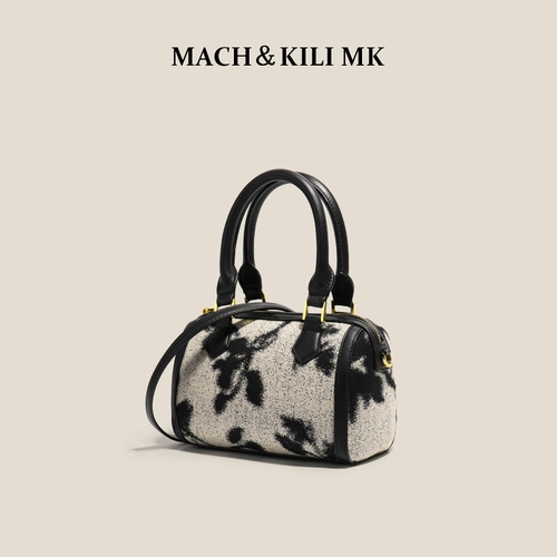 Гонконг Light Luxury Mach & Kili MK Niche Nishe Boston Printed Handbaring маленькая сумка женская сумка с высоким уровнем