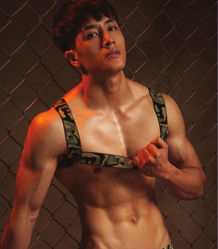 Сексуальные камуфляжные трусы, сексуальный нагрудный ремень, мужская портупея, бретели, средняя посадка