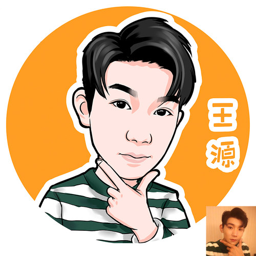 q版人物绘画卡通人物logo设计真人的画像定制漫画肖像照片转手绘 - 图2