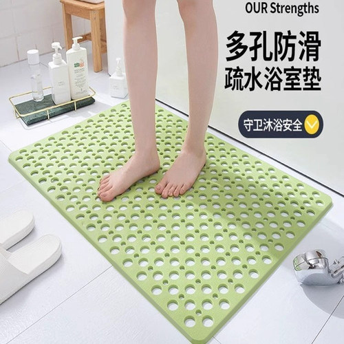 环保tpe材质浴室防滑垫沐浴缸淋浴房洗澡卫生间地垫吸盘防摔脚垫 - 图2