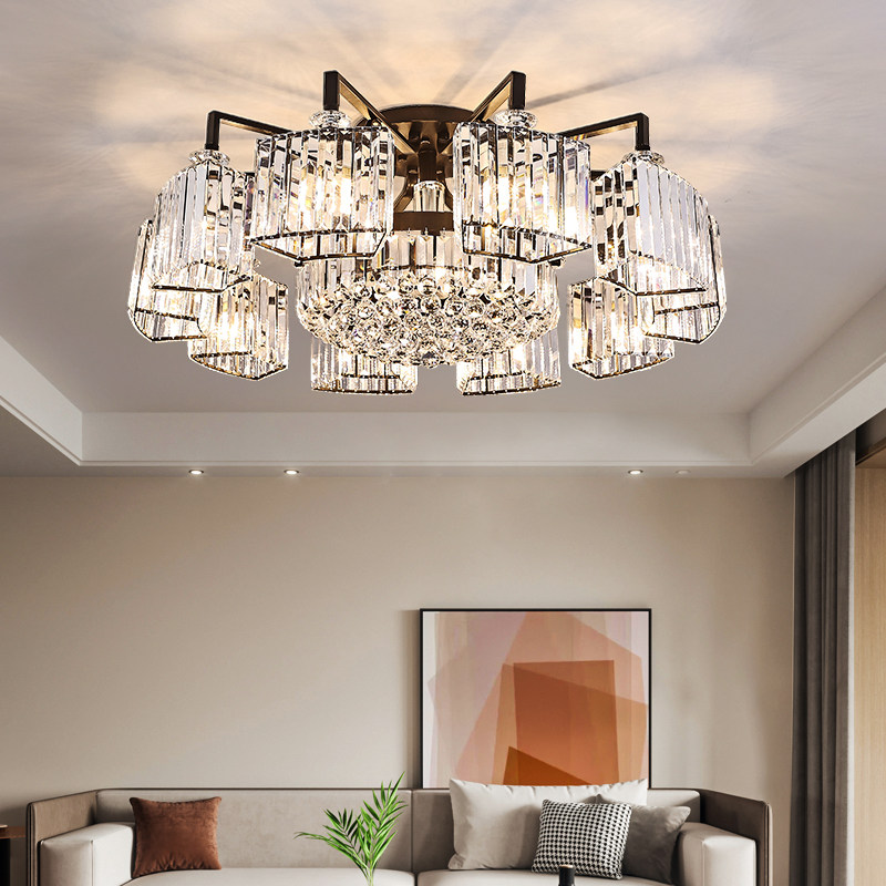简约现代大气客厅主灯水晶灯轻奢高级感卧室吸顶灯具豪华大厅大灯,淘宝优惠券,粉丝福利购,淘宝优惠卷
