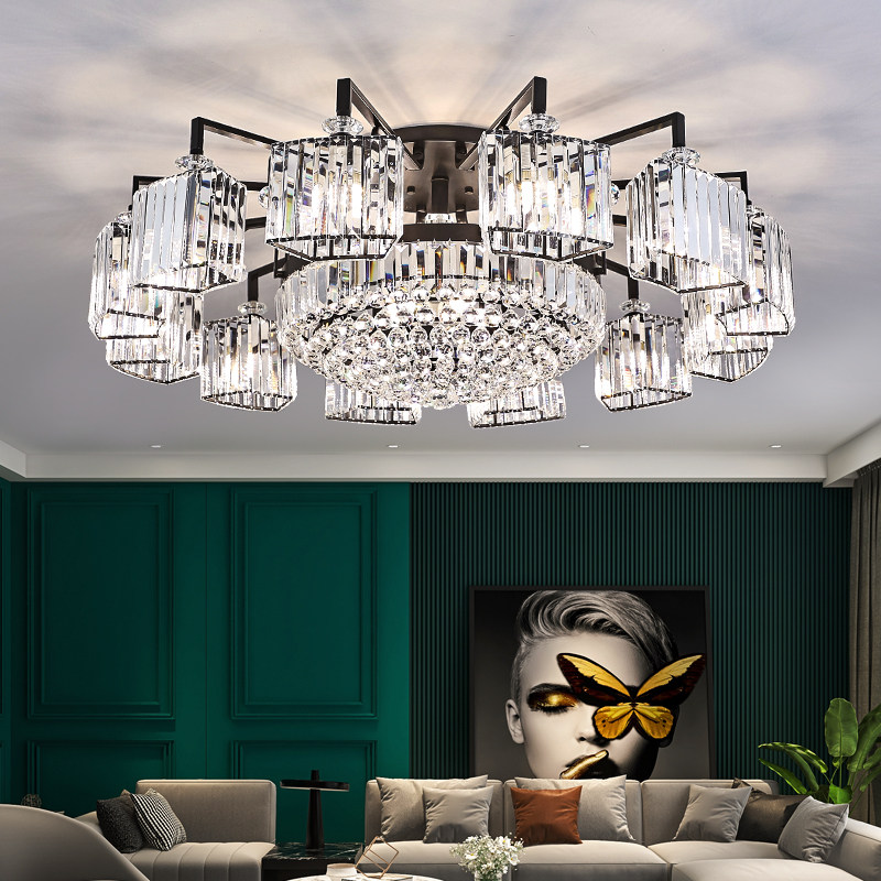 简约现代大气客厅主灯水晶灯轻奢高级感卧室吸顶灯具豪华大厅大灯,淘宝优惠券,粉丝福利购,淘宝优惠卷