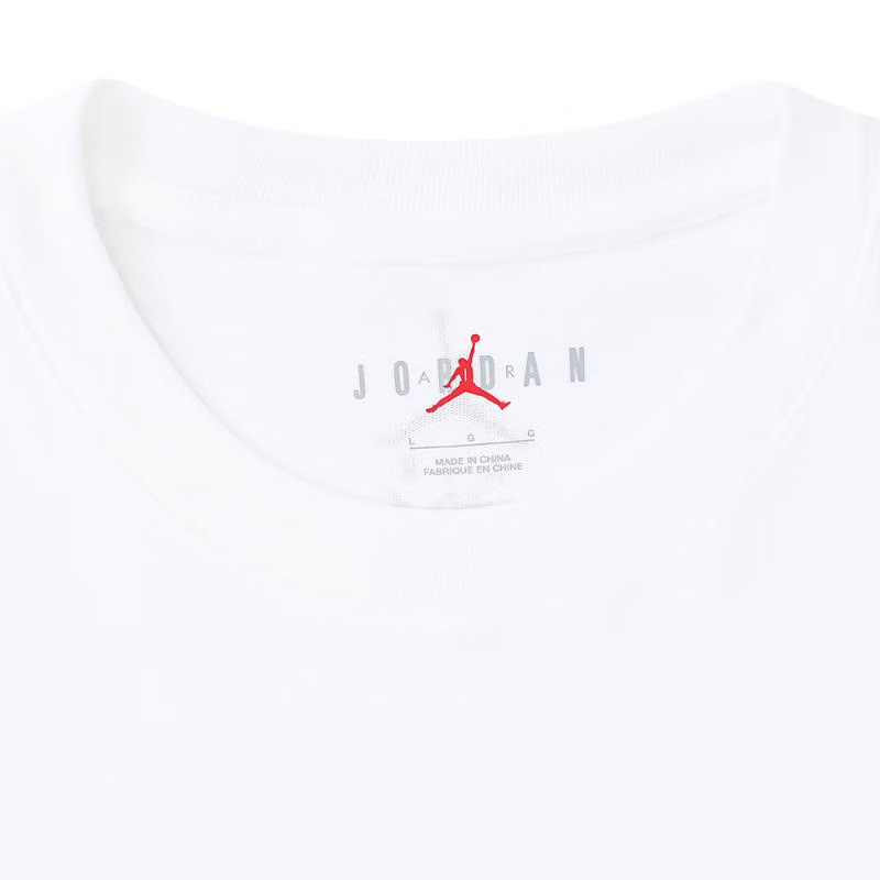 nike耐克夏季男子JORDAN运动训练休闲圆领短袖T恤HF6593-100 - 图1