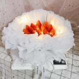 Прозрачный белый аксессуар, упаковка, в цветочек