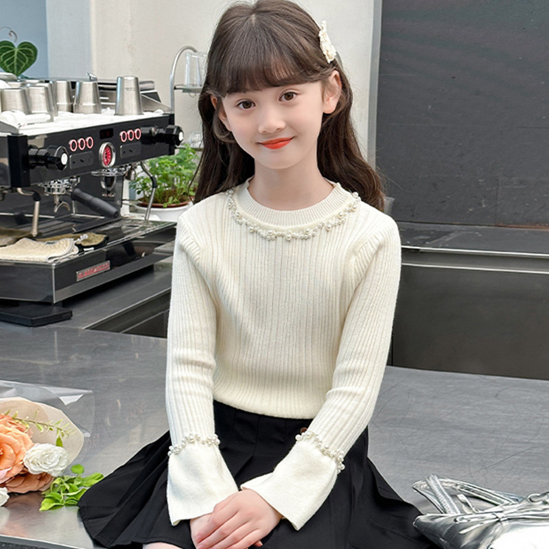 女童毛衣2025新款冬季儿童打底衫秋冬女孩洋气线衫中大童内搭上衣,淘宝优惠券,粉丝福利购,淘宝优惠卷
