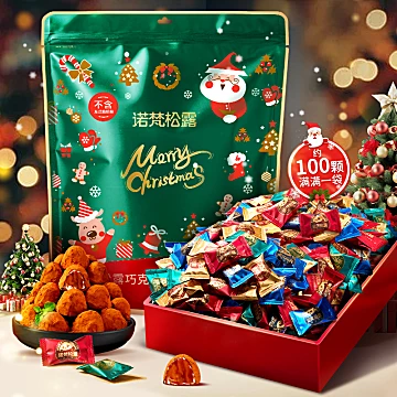 诺梵松露巧克力礼盒节日礼物休闲零食送女友[10元优惠券]-寻折猪