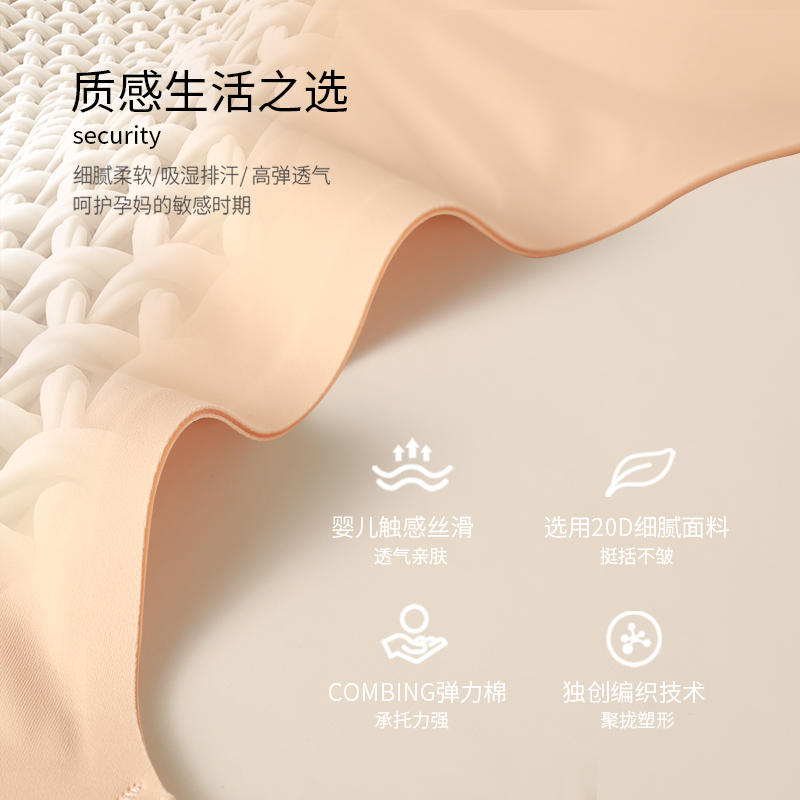 itonia孕妇聚拢防下垂喂奶睡觉内衣 依藤娜哺乳文胸