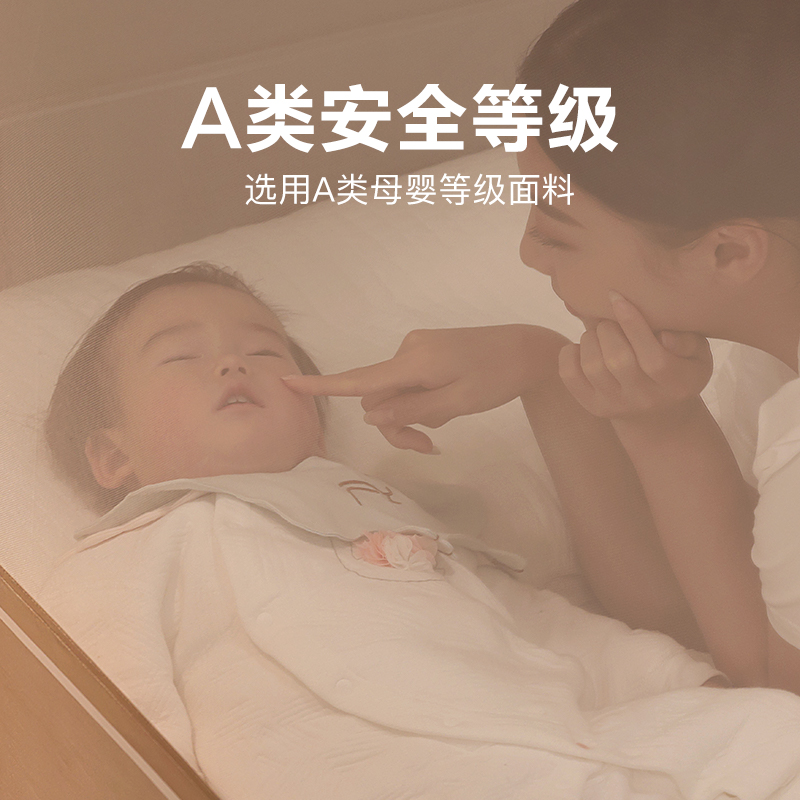 康亨新款2025蚊帐三开门家用卧室纹帐防摔婴儿拉链儿童宝宝回全底,淘宝优惠券,粉丝福利购,淘宝优惠卷