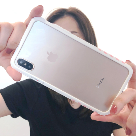 太乐芬iPhoneX甜心粉XS防摔苹果8p手机壳MAX李晨同款XR黑白边框6p