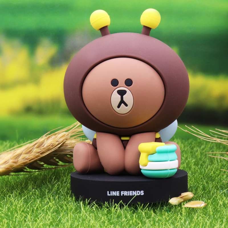 LINE FRIENDS布朗熊盲盒丛林系列第二代车载摆件可爱汽车小饰品-图2