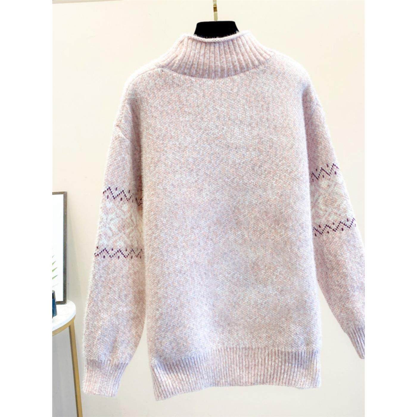 不起球毛衣女款2025新款冬季软糯慵懒风宽松加厚针织爆款内搭上衣,淘宝优惠券,粉丝福利购,淘宝优惠卷