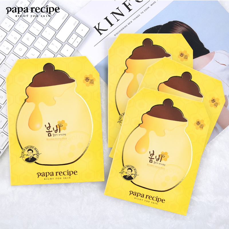 韩国papa recipe进口春雨蜂蜜面膜补水亮肤滋养面膜*10片正品 - 图1