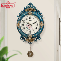 Lisein Eurostyle Hung Clock Living Room Mute Modern Minimalist Home Clock Field Hung Table Creative Pendulum Clock Quartz Clock Watch