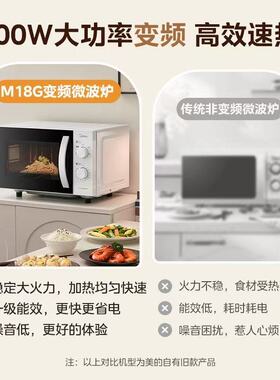 美的微波炉平板静音运行微波炉