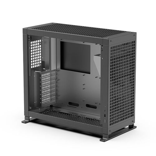 abee pixel one two全铝机箱三向互换/四色像素拼图主板黑色/银色 - 图0